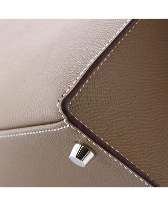 Kelly 28 Handbag Epsom with Palladium Hardware