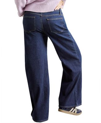 Under the Bump Relaxed Wide Leg Maternity Jean in Classic Rinse