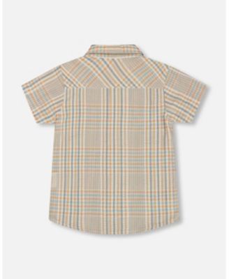 Boys' Short Sleeve Button Down Shirt - Little Kid