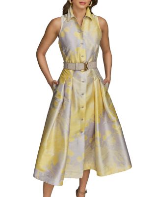 Belted Sleeveless Shirtdress