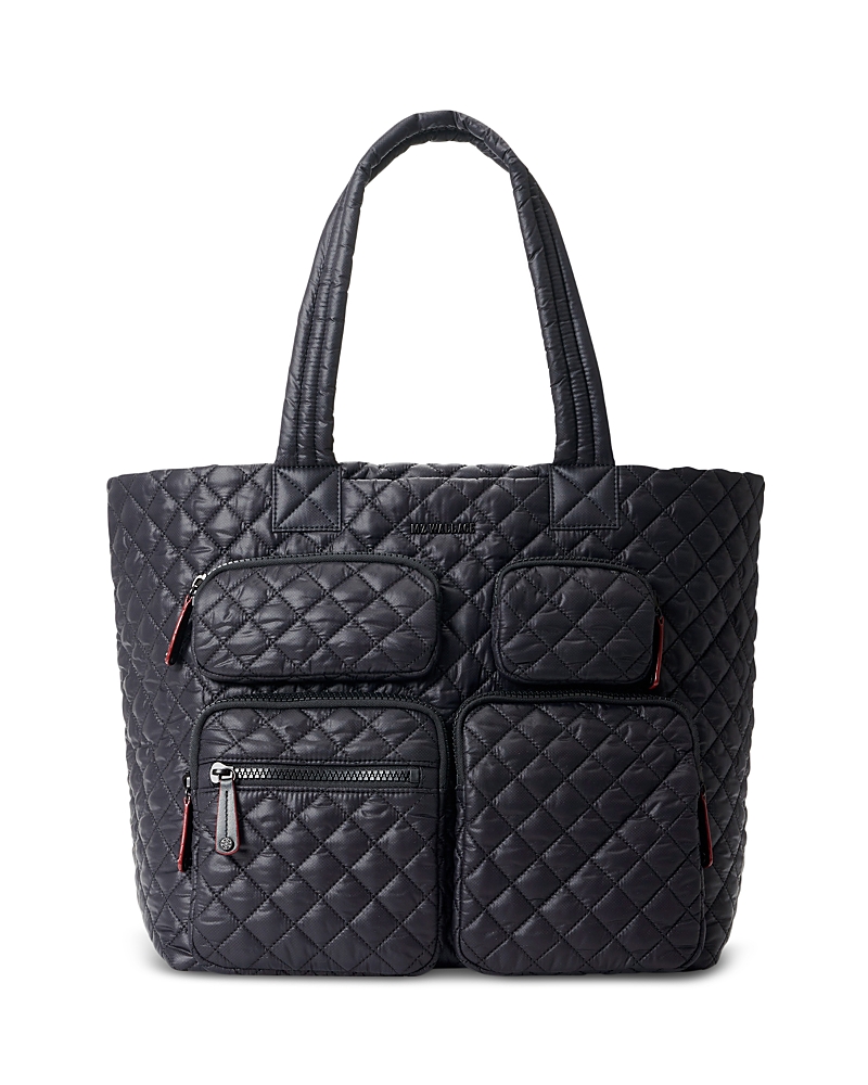 Mz Wallace Large Travel Tote In Black/black