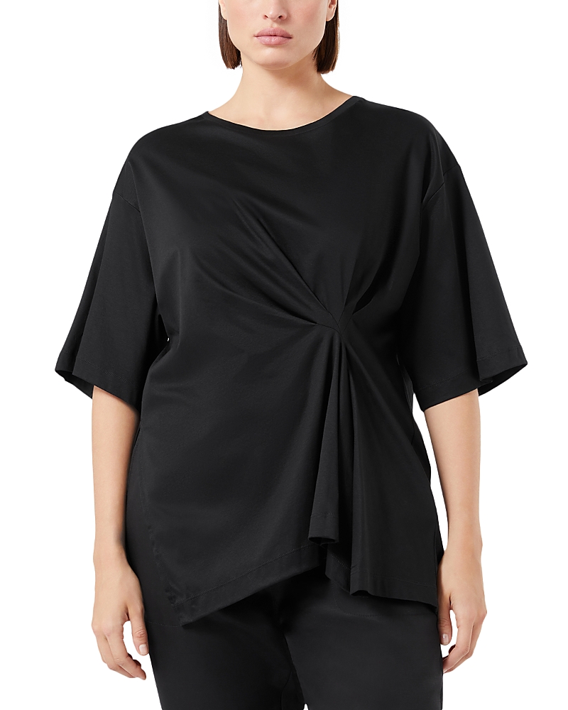 MARINA RINALDI SPORT MOSCHEA GATHERED TEE