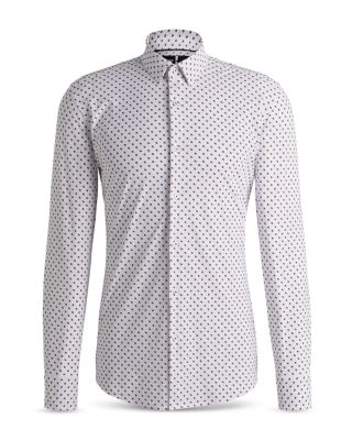 Hank Kent Slim Fit Button Front Shirt