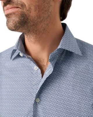 Slim Fit Printed Button Front Shirt