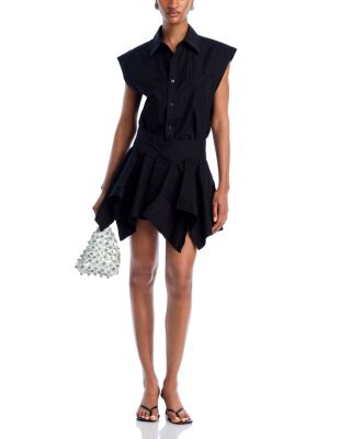 Cut Off Double Shirt Dress