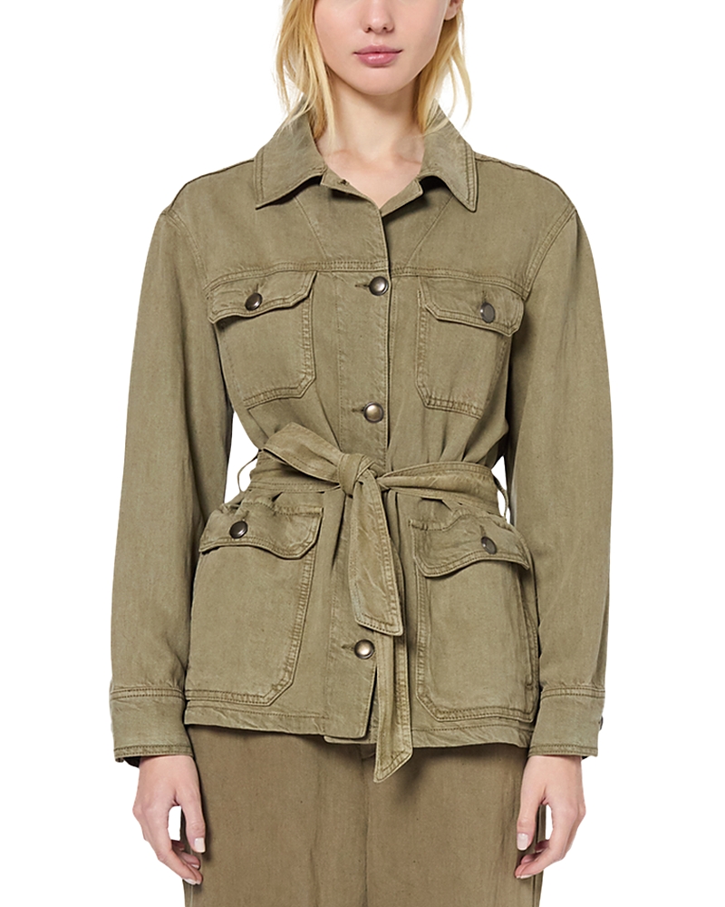 Gerard Darel Rosea Jacket In Khaki Green