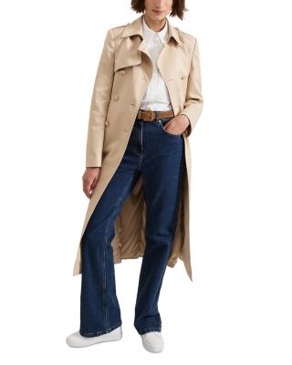 Cheryl Fitted Trench Button Up Jacket