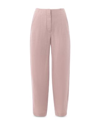 Linen Barrel Leg Pants