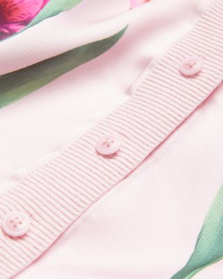 Meralll Woven Front Printed Cardigan