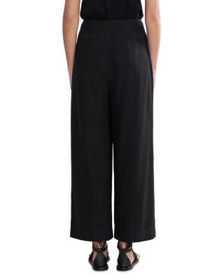 Silk Wide Leg Trousers