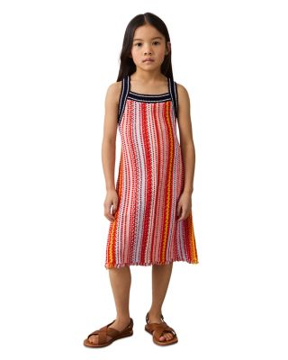 Girls' Striped Knit Dress - Little Kid