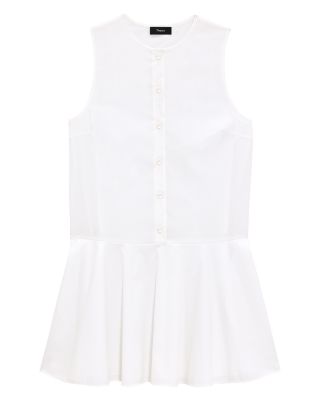 Sleeveless Linen Blend Mini Dress