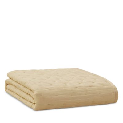 Meditate Linen Silk Coverlet, Full Queen