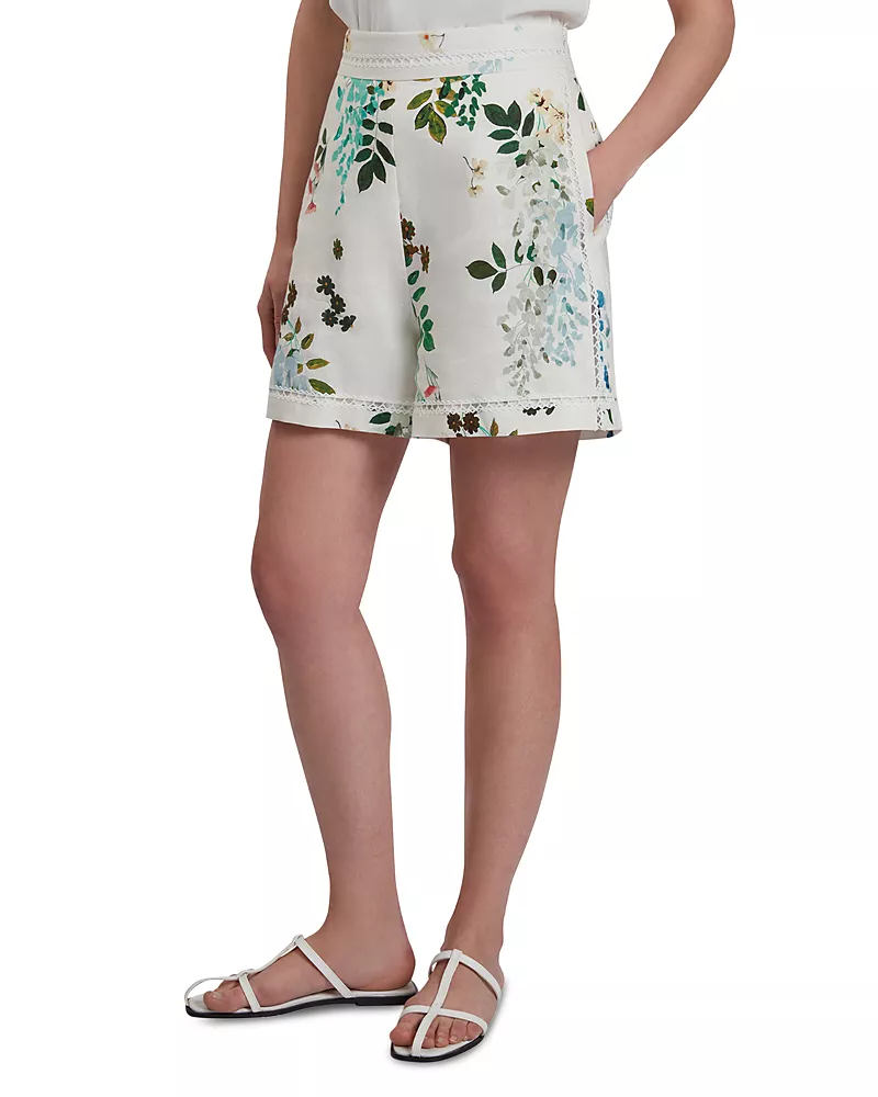 Ted Baker Vylla Printed Linen Shorts