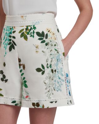 Vylla Printed Linen Shorts