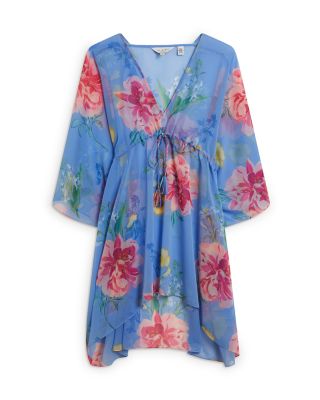 Larja Plunge Neck Cover-Up Dress