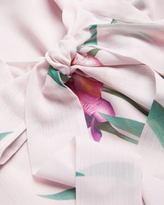 Angel Sleeve Wrap Mini Dress