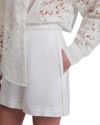 Buccia Trim Linen Shorts