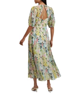 Kandea Puff Sleeve Midi Dress