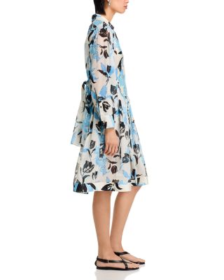 Joyful Tulip Long Sleeve Shirt Dress