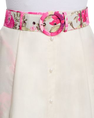 Floral Button Down Skirt