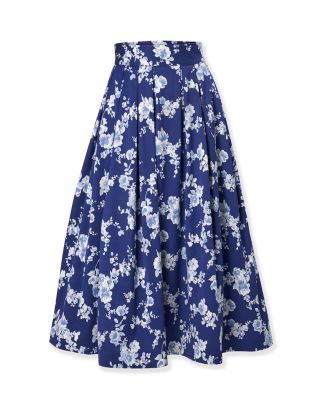 Floral Print Midi Skirt