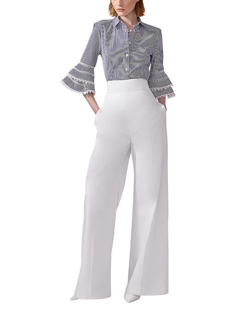 Carolina Herrera Tiered Ruffled Sleeve Blouse