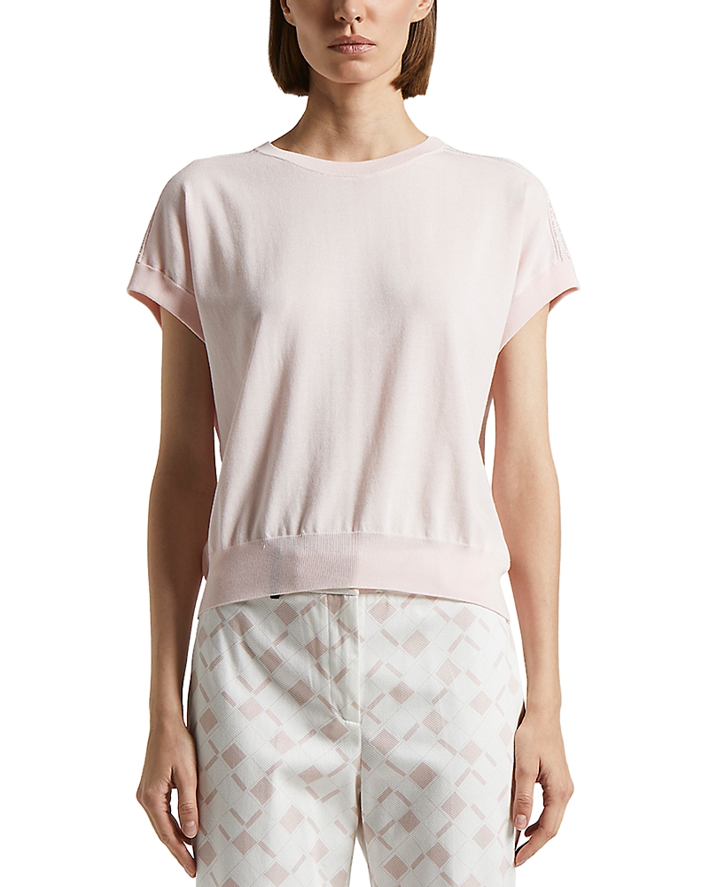 Shop Peserico Knitted Sweater In Aurora