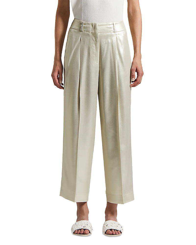 Peserico High Waist Pants In Quartz Sand
