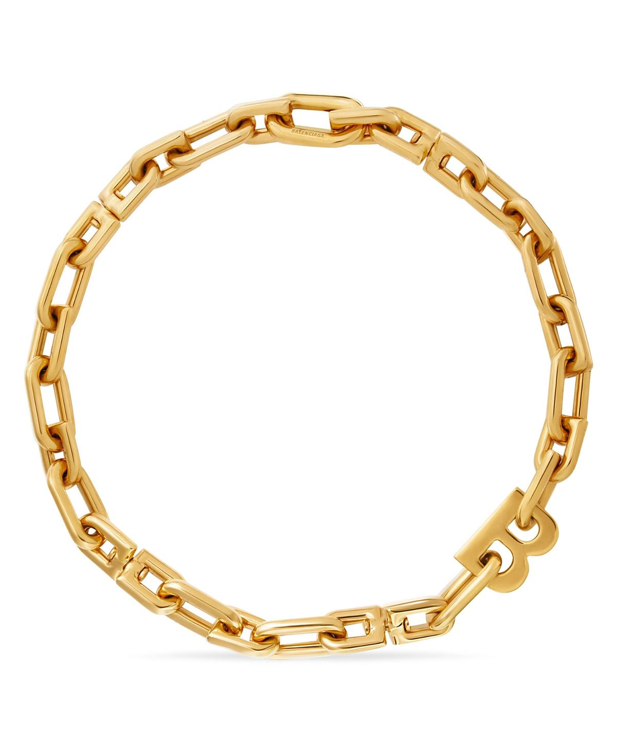 Balenciaga B Chain Thin Necklace