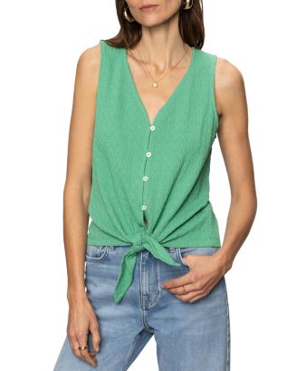 Sanctuary Vacation Tie Shell Palm Top | Bloomingdale's