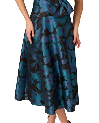 Floral Jacquard Midi Dress