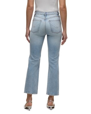 Remi High Rise Straight Ankle Jeans in Sprinkle Destructed
