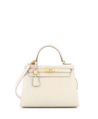 Pre-Owned HERMÈS - Kelly 28 Handbag Light Epsom with Gold Hardware