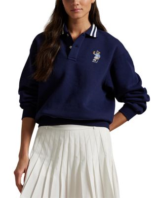 Ralph Lauren - Polo Bear Fleece Long Sleeve Polo Shirt