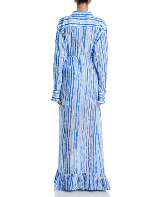 Classic Button Down Shirt & Ruffle Power Pareo™