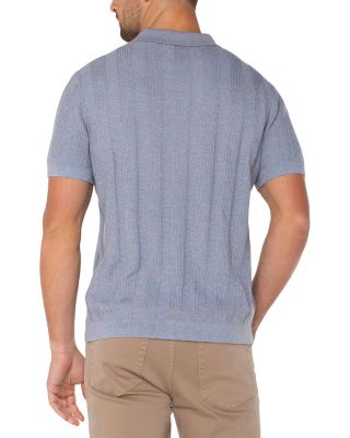 Short Sleeve Johnny Collar Sweater Knit Polo