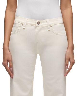 Kelli Low Rise Straight Jeans in Ecru