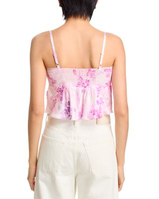 FRENCH CONNECTION Elyria Oona Satin Babydoll Top