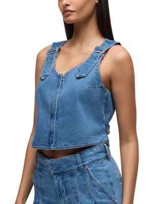 Boxy Denim Vest