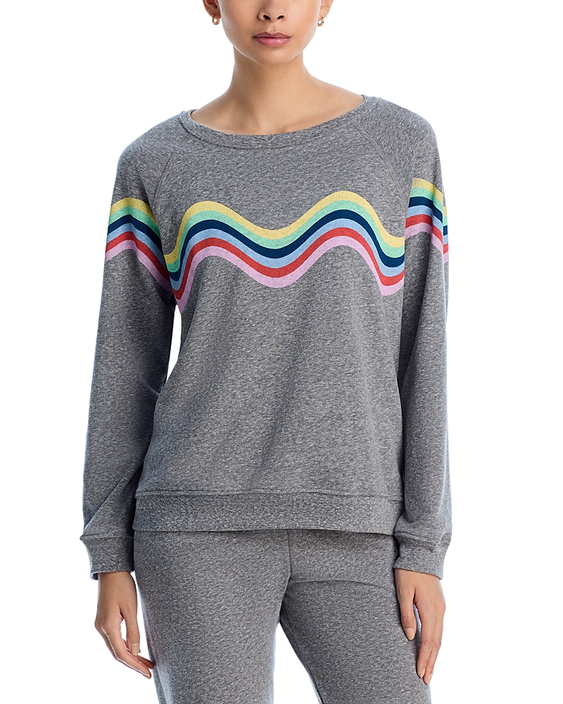 Aqua Athletic Nadia Pullover Sweatshirt - Exclusive In Heather Grey