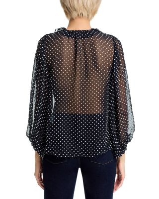 Betsie Polka Dot Print Top