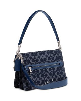 Chain Tabby Shoulder Bag in Signature Denim