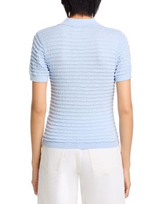 The Smocked Silk Polo  