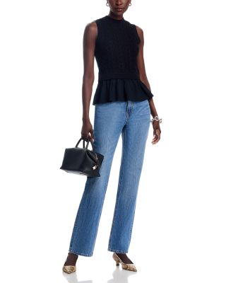 Camilia Mixed Media Cable Tank Top