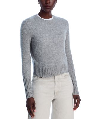 Cashmere Shrunken Crewneck Sweater