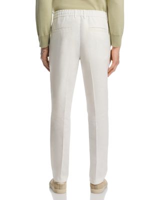 Kane Regular Tapered Fit Linen Trousers 