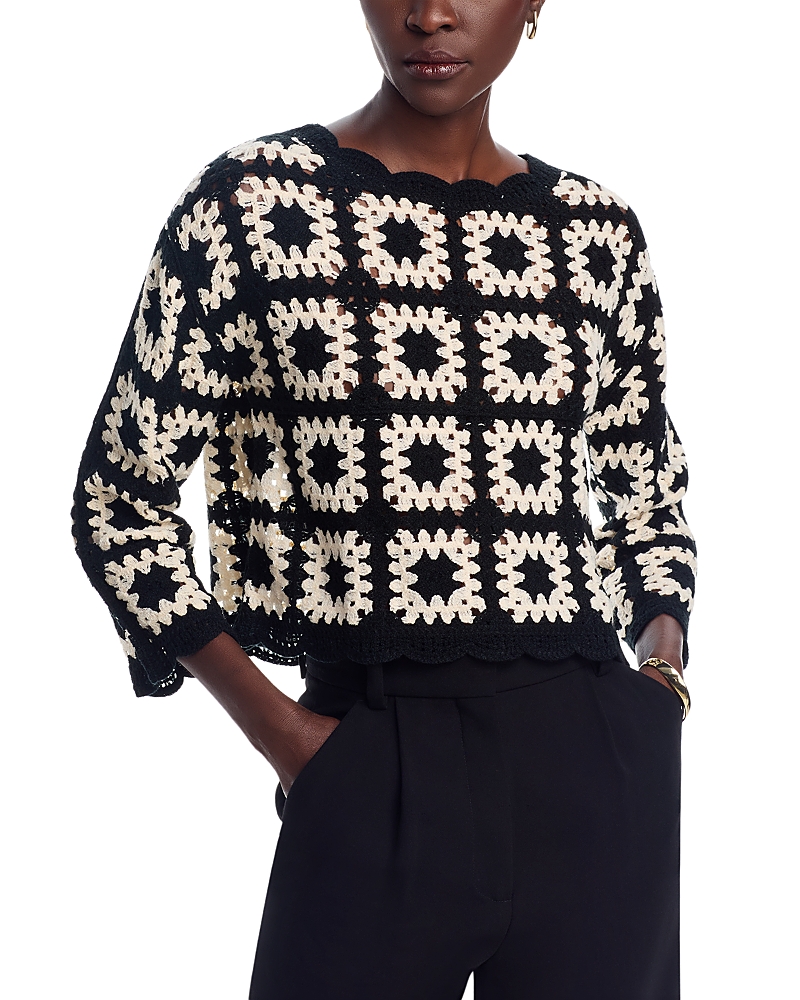 Sioni Crochet Pullover Sweater