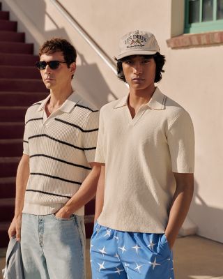 Men&#39;s Short Sleeve Polo Sweater