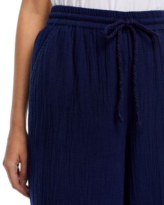 Gauze High Rise Wide Leg Pants